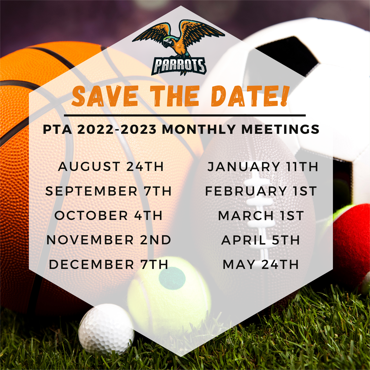  2022-2023 PTA Meeting Calendar